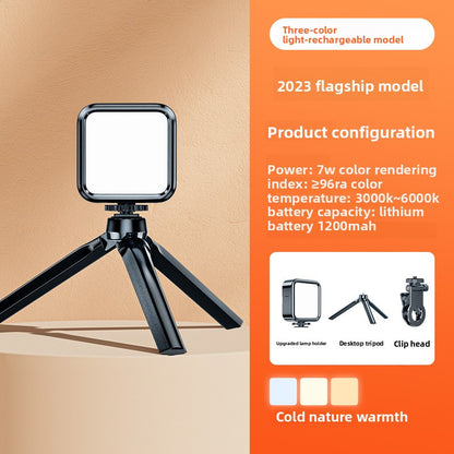 The mobile phone fill light is mini and portable