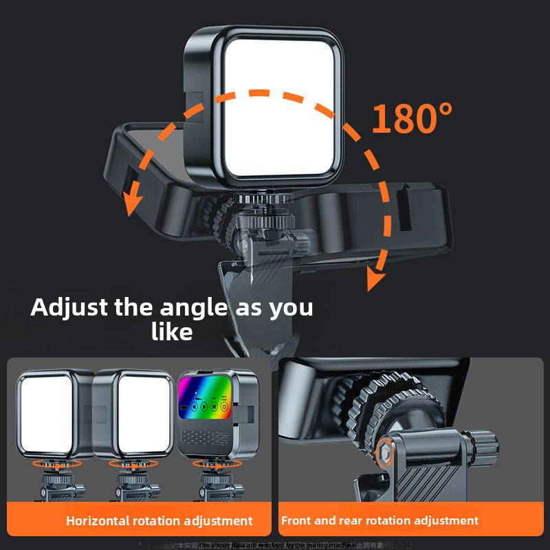 The mobile phone fill light is mini and portable