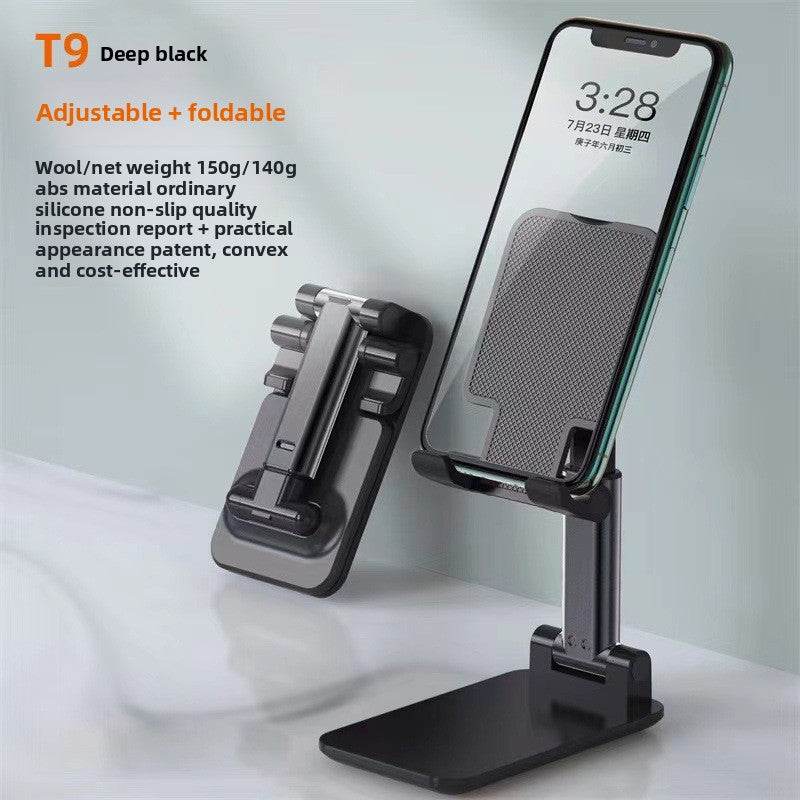 The mobile phone stand is foldable.