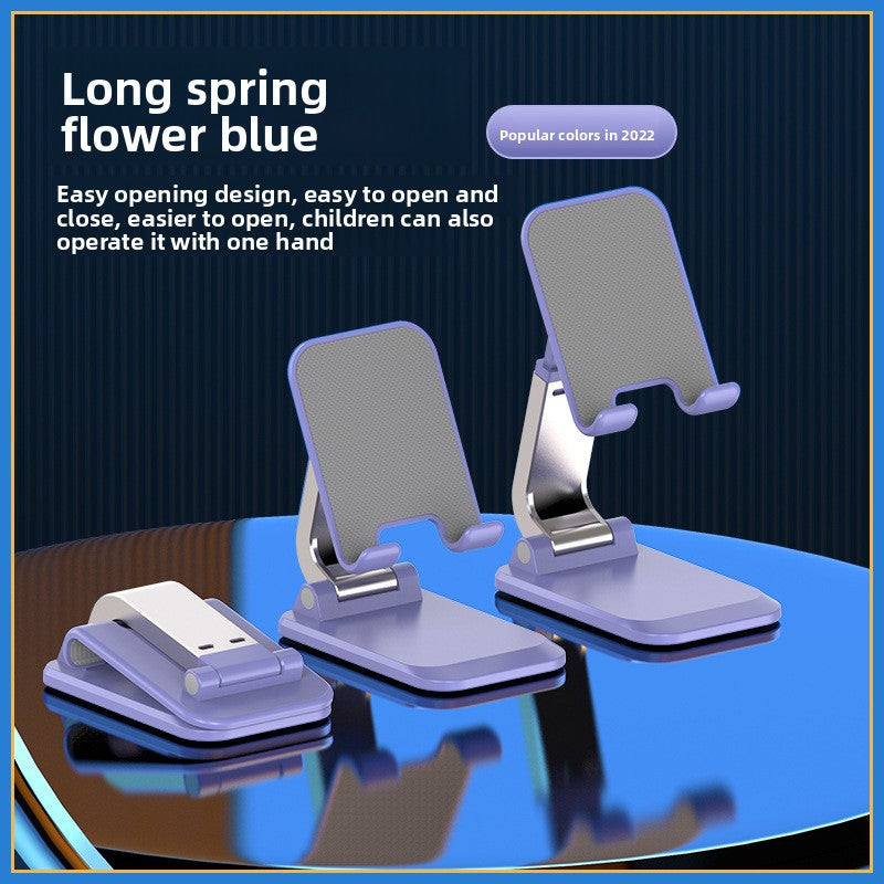The mobile phone stand is foldable.