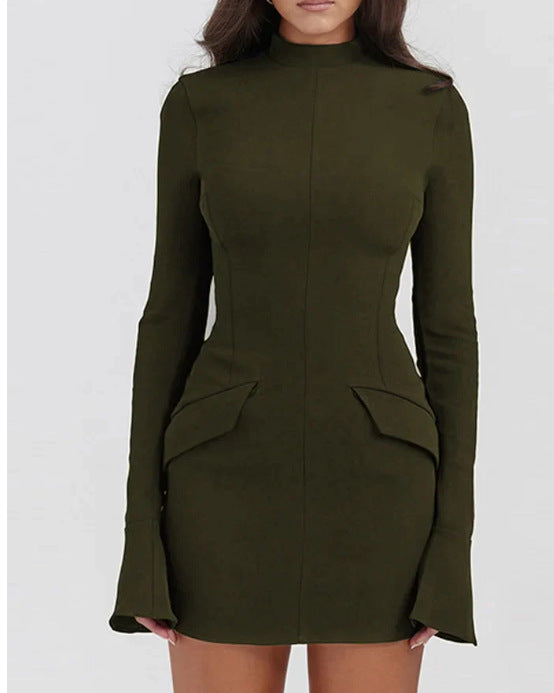 The new autumn fashion and sexy hot girl's body-hugging dress
