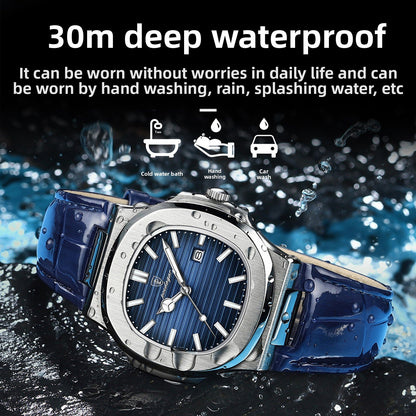 The new ultra-thin men's watch is waterproof