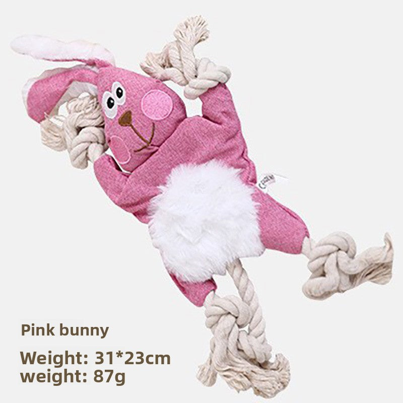 The plush toy contains sound paper BBs and is called a toy.