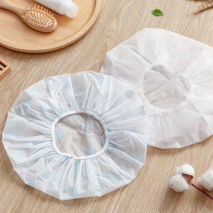 The shower cap is thickened and waterproof