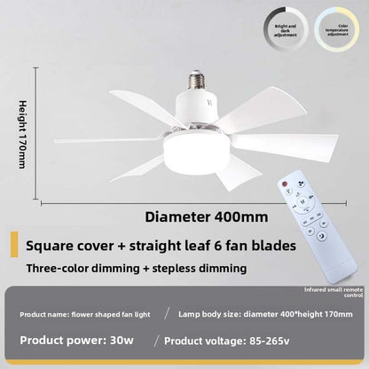 The small fan lamp is detachable