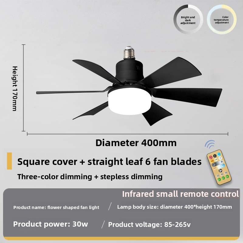 The small fan lamp is detachable