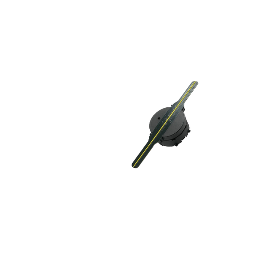 The small fan's stereoscopic image rotates