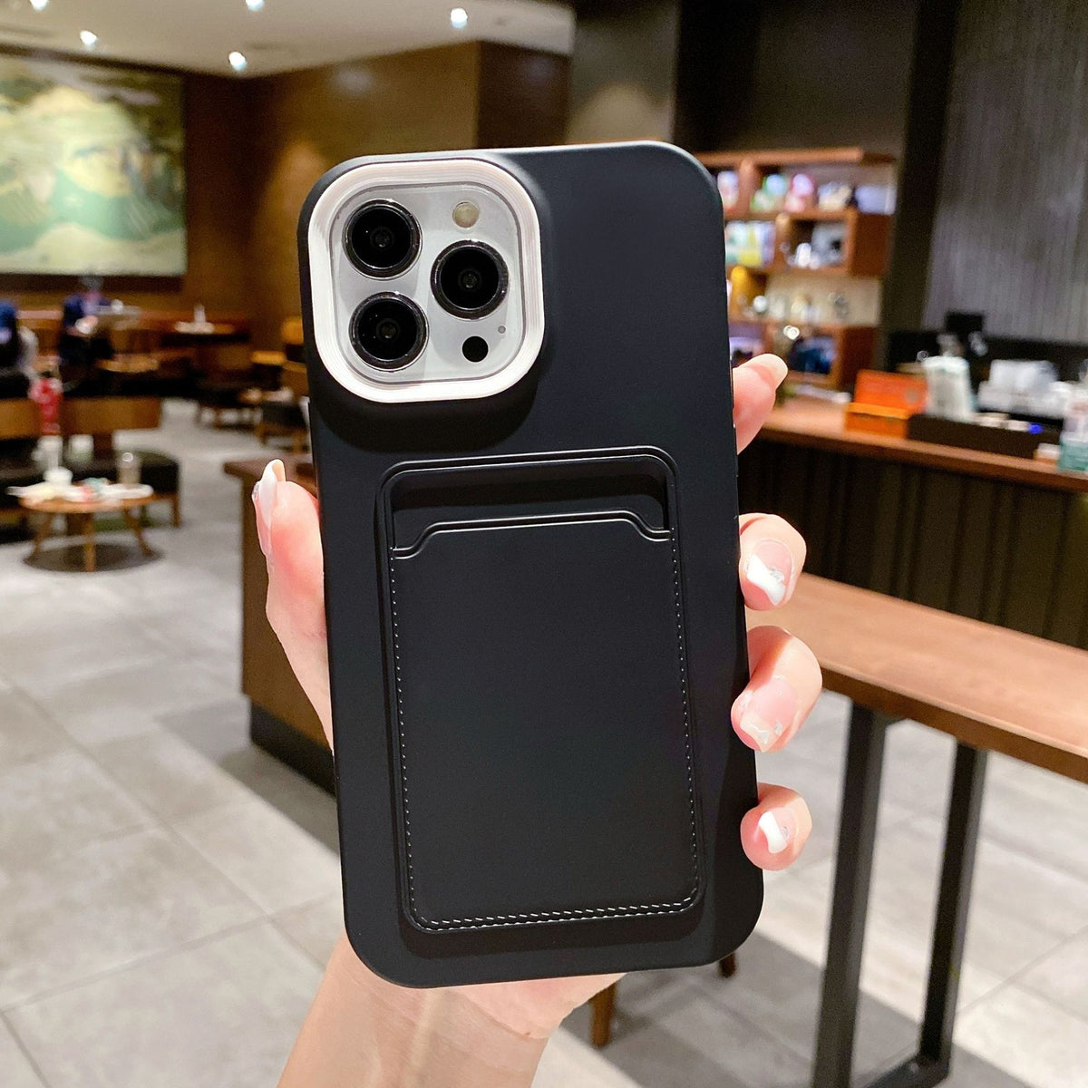 The three-in-one liquid card holder