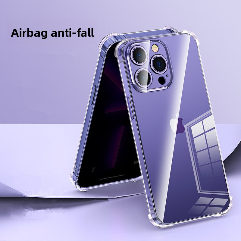 The transparent phone case is shockproof
