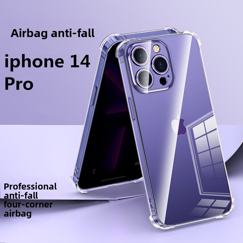 The transparent phone case is shockproof