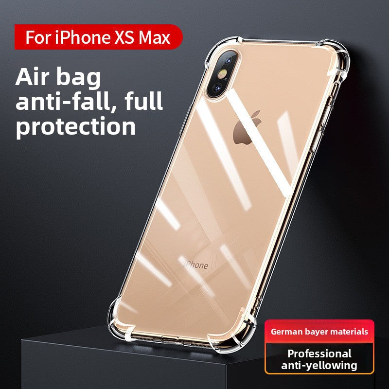 The transparent phone case is shockproof