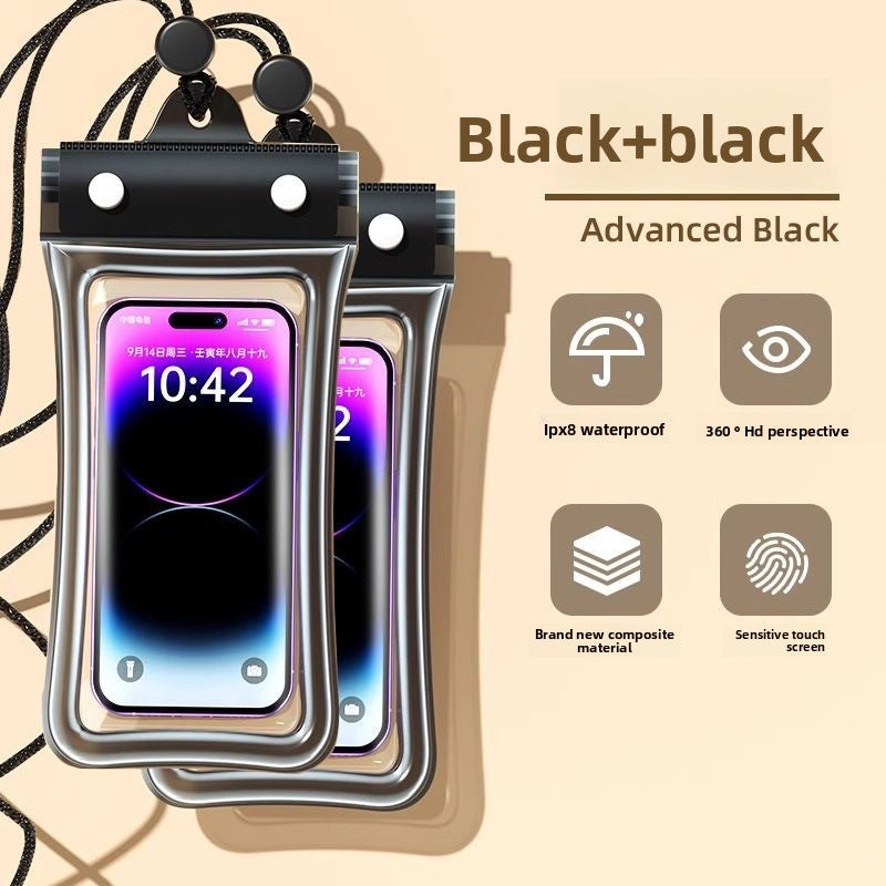 The waterproof bag of the mobile phone, sealed airbag and touch screen