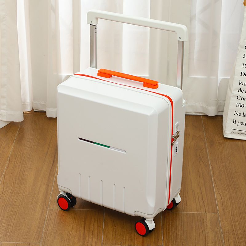 The wide-handle suitcase is small and cute