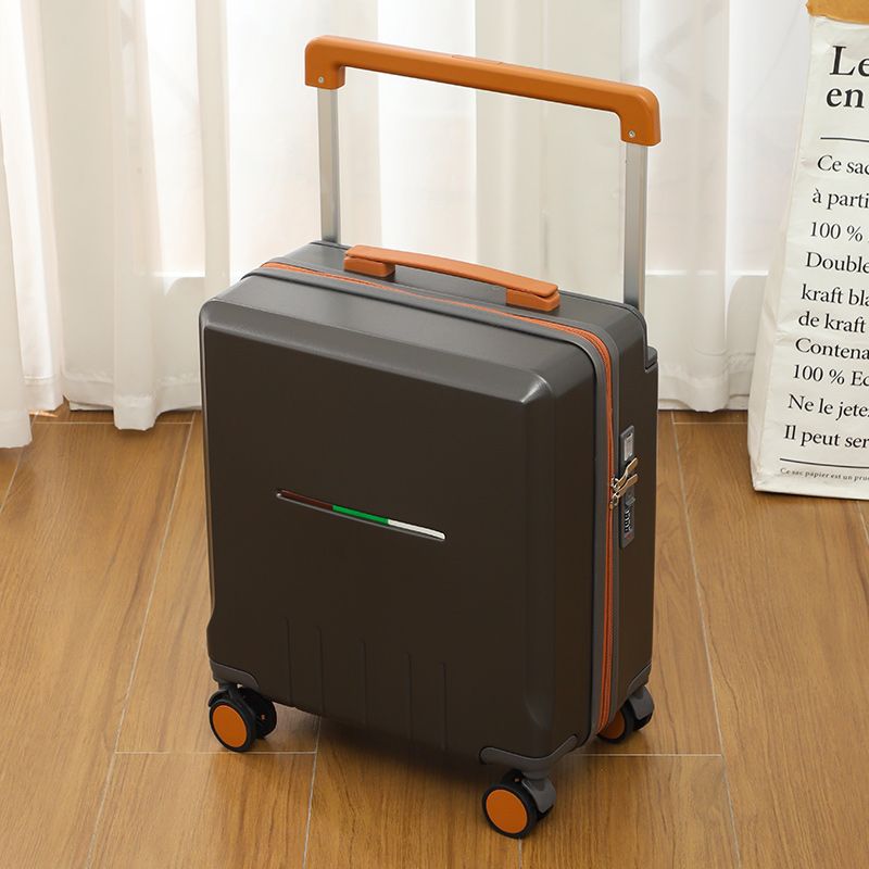 The wide-handle suitcase is small and cute