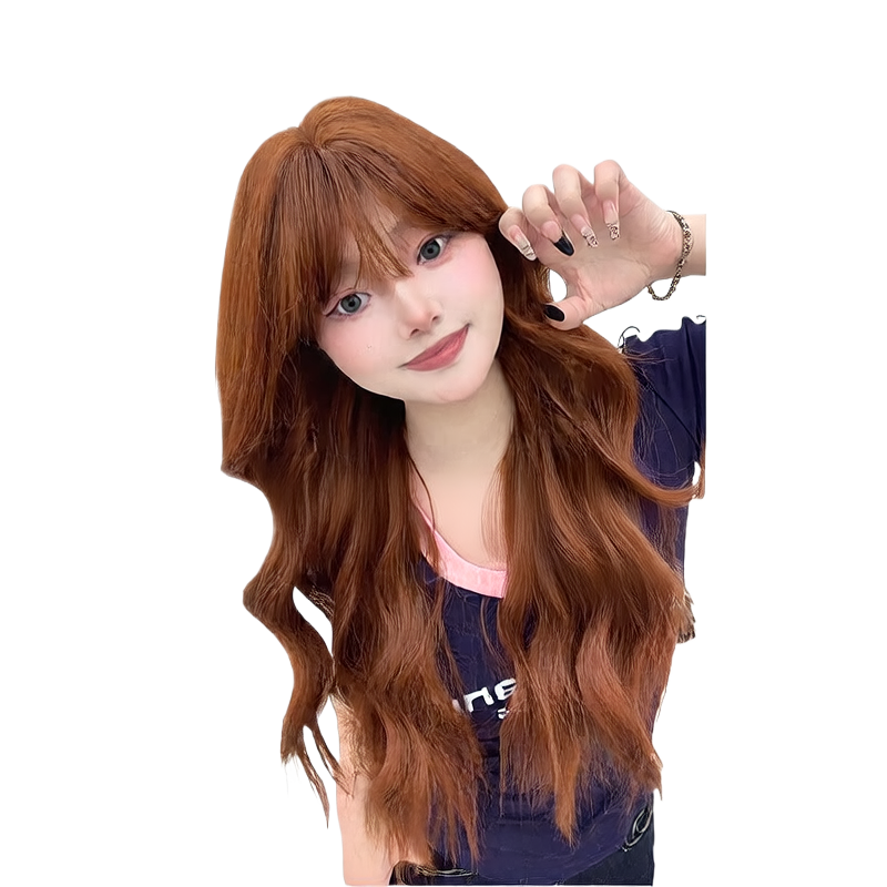 The wig is dirty orange