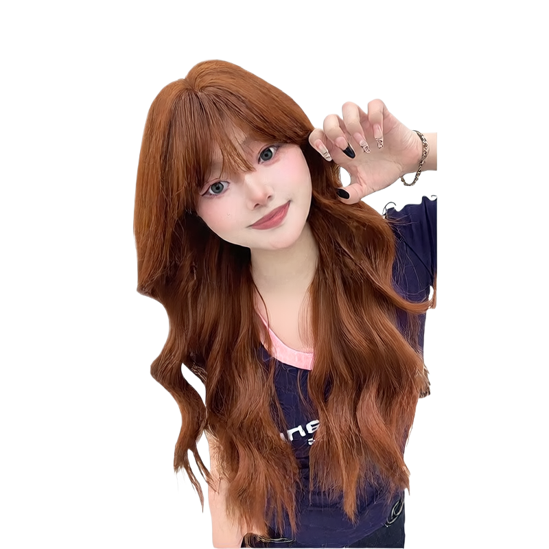 The wig is dirty orange