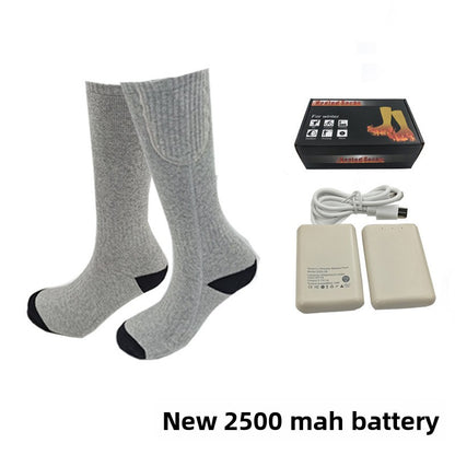 Thermal electric heating socks with adjustable temperature control
