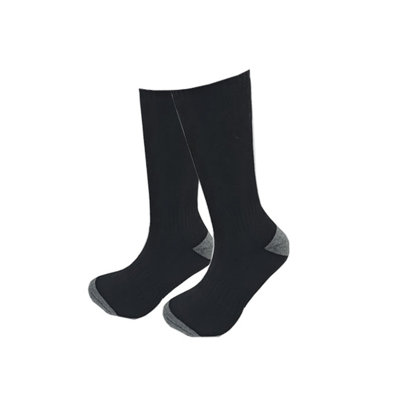 Thermal electric heating socks with adjustable temperature control