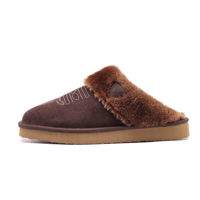 Thermal Leather House Slippers