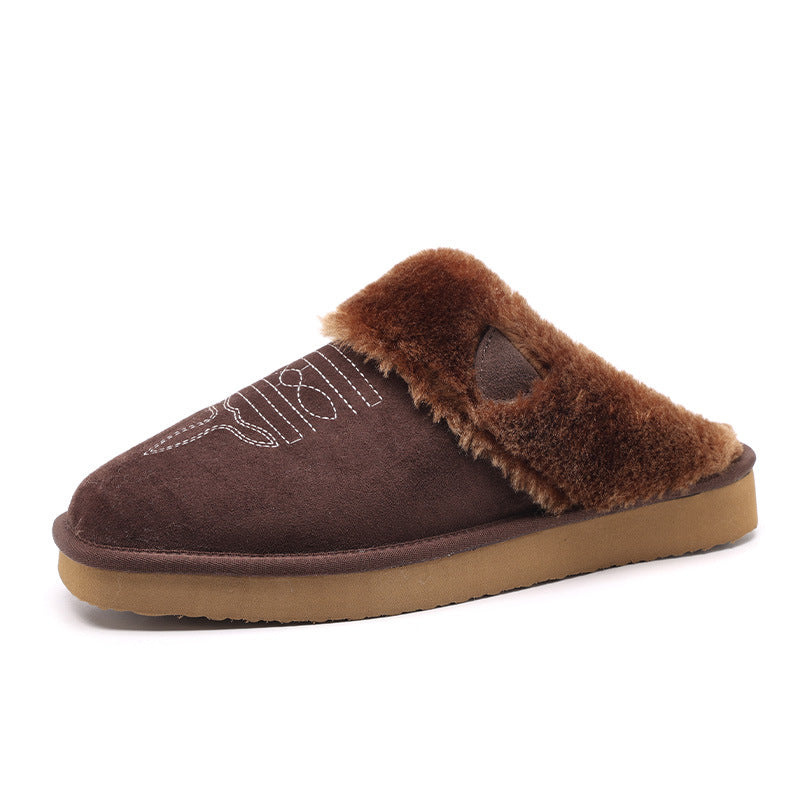 Thermal Leather House Slippers