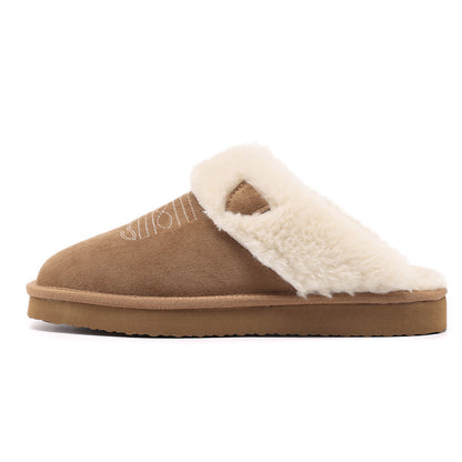 Thermal Leather House Slippers