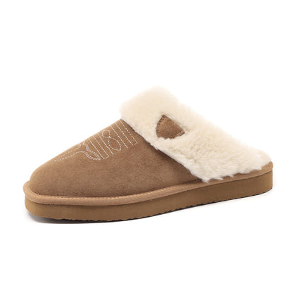 Thermal Leather House Slippers