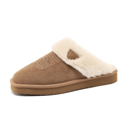 Thermal Leather House Slippers