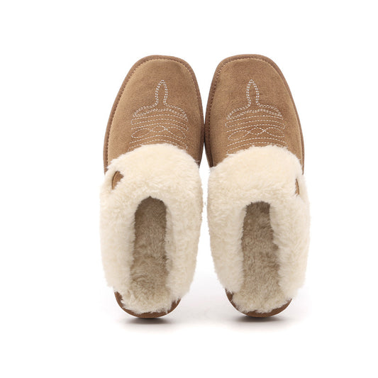 Thermal Leather House Slippers