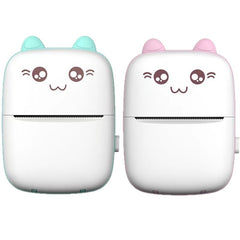 C9 cat face mini printer pink
