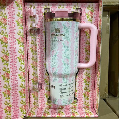 Thermal straw water bottle