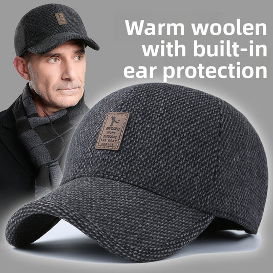 Thick and warm winter-spring cap for the elderly and middle-aged