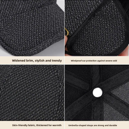 Thick and warm winter-spring cap for the elderly and middle-aged