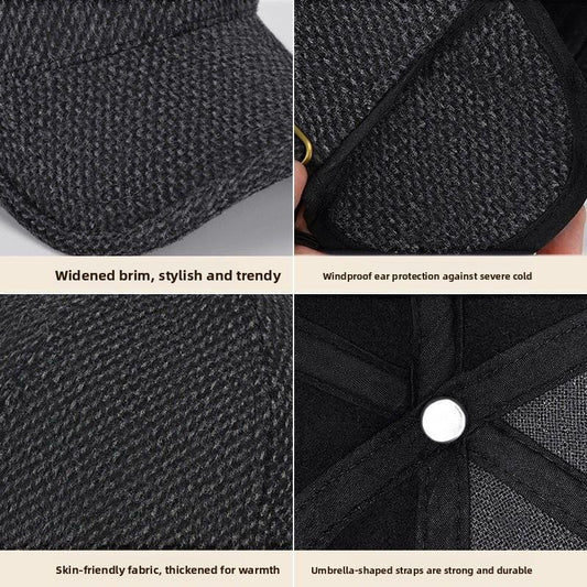 Thick and warm winter-spring cap for the elderly and middle-aged