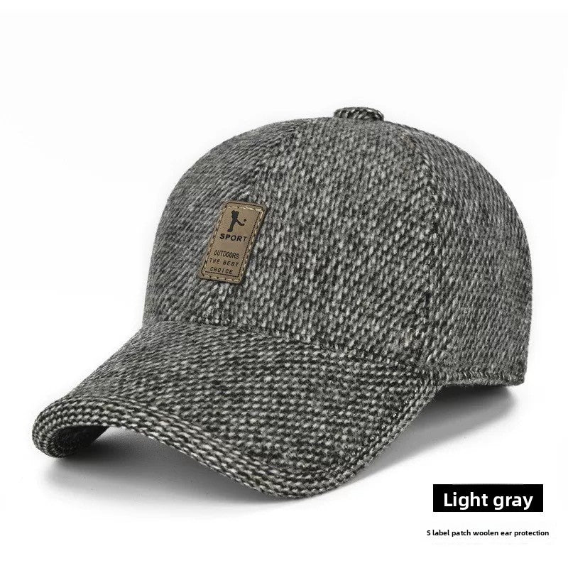Thick and warm winter-spring cap for the elderly and middle-aged