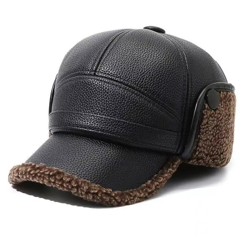 Thick and warm winter-spring cap for the elderly and middle-aged