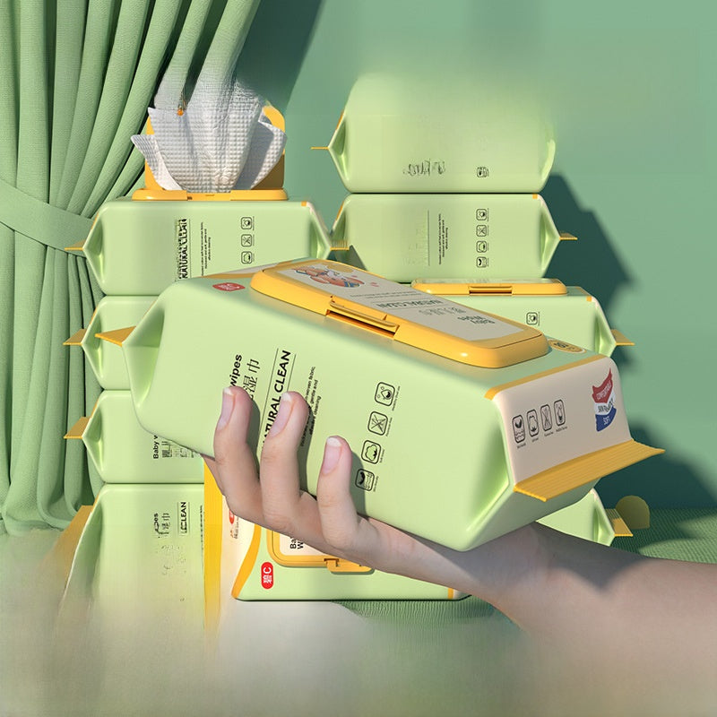 Thick baby wipes in large packages