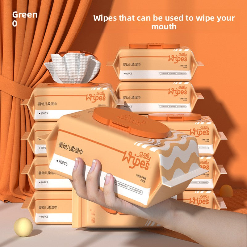 Thick baby wipes in large packages