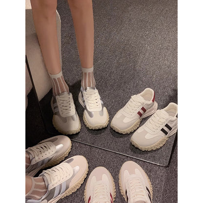 Thick Bottom Color Matching Comfortable Women Sneakers