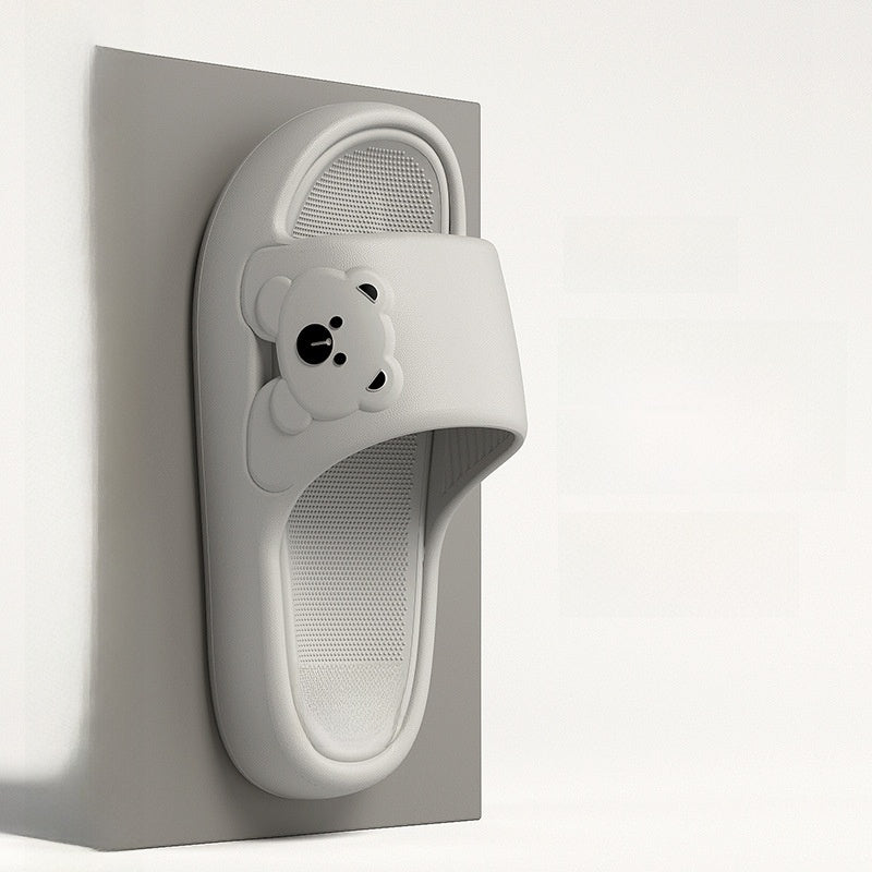 Thick-bottomed travel home portable bathroom slippers