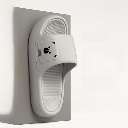 Thick-bottomed travel home portable bathroom slippers