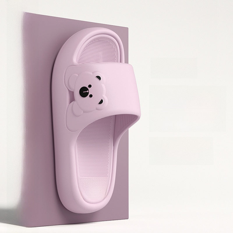 Thick-bottomed travel home portable bathroom slippers