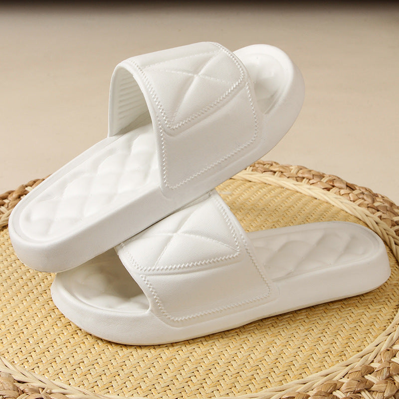 Thick-bottomed travel home portable bathroom slippers