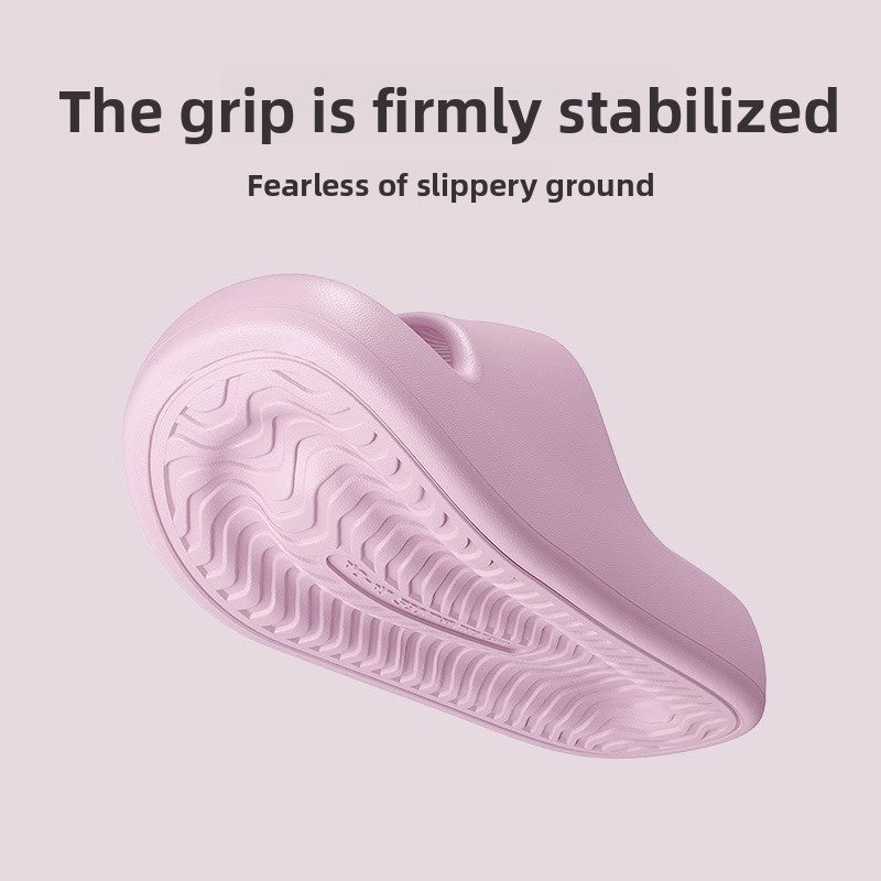 Thick-bottomed travel home portable bathroom slippers