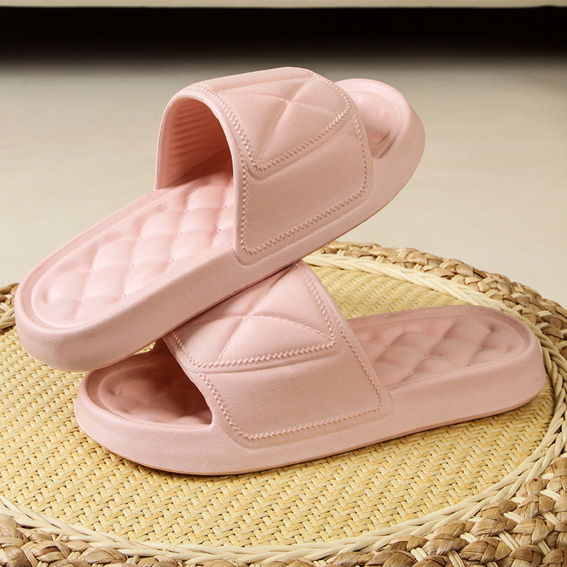 Thick-bottomed travel home portable bathroom slippers