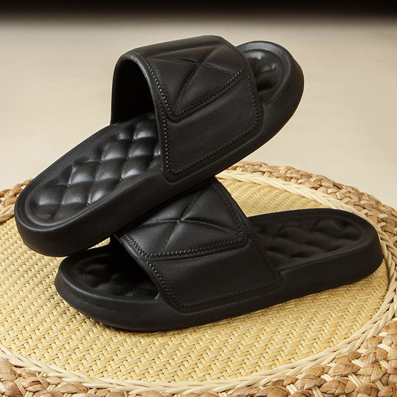 Thick-bottomed travel home portable bathroom slippers