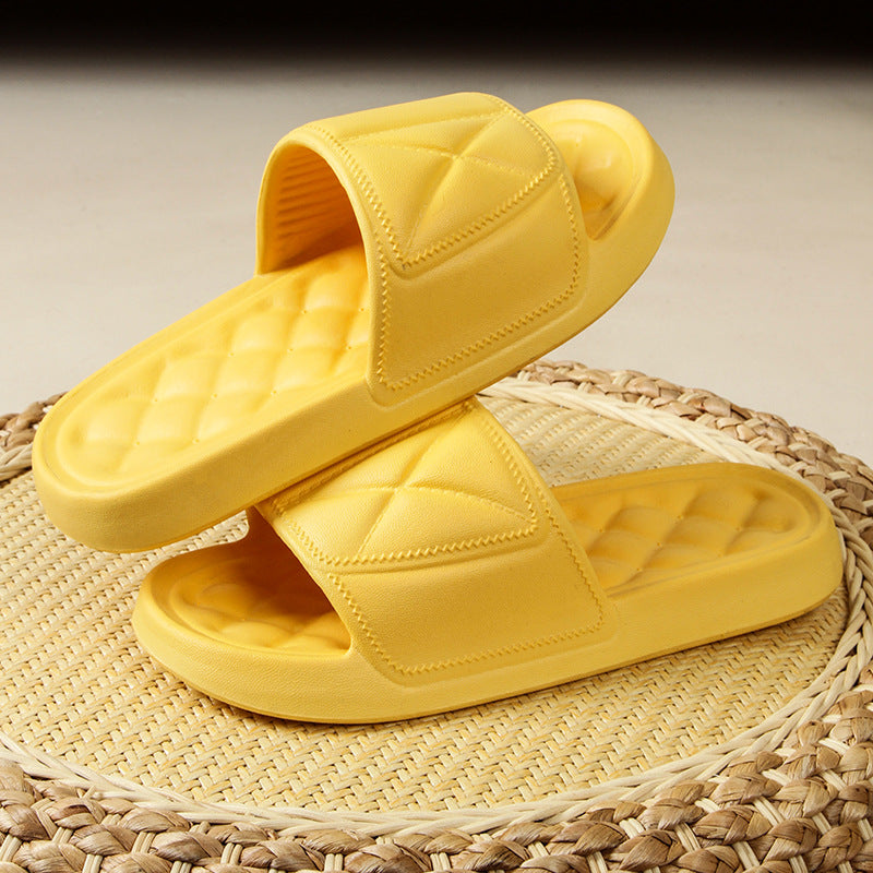 Thick-bottomed travel home portable bathroom slippers