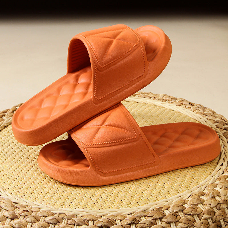 Thick-bottomed travel home portable bathroom slippers