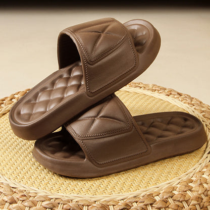 Thick-bottomed travel home portable bathroom slippers