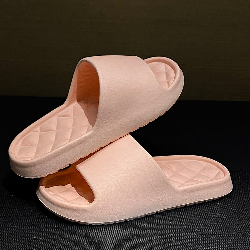 Thick-bottomed travel home portable bathroom slippers