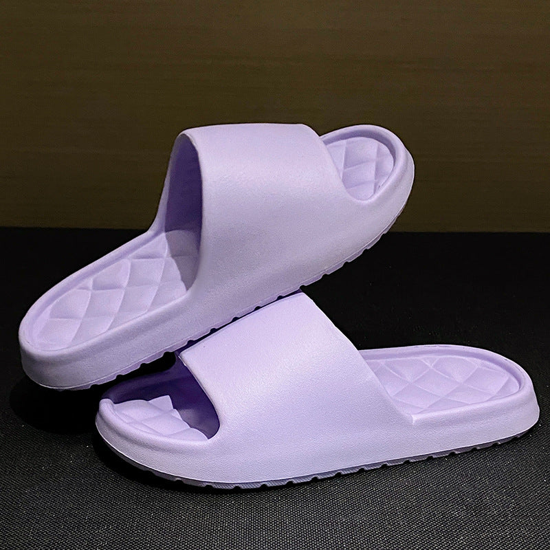 Thick-bottomed travel home portable bathroom slippers